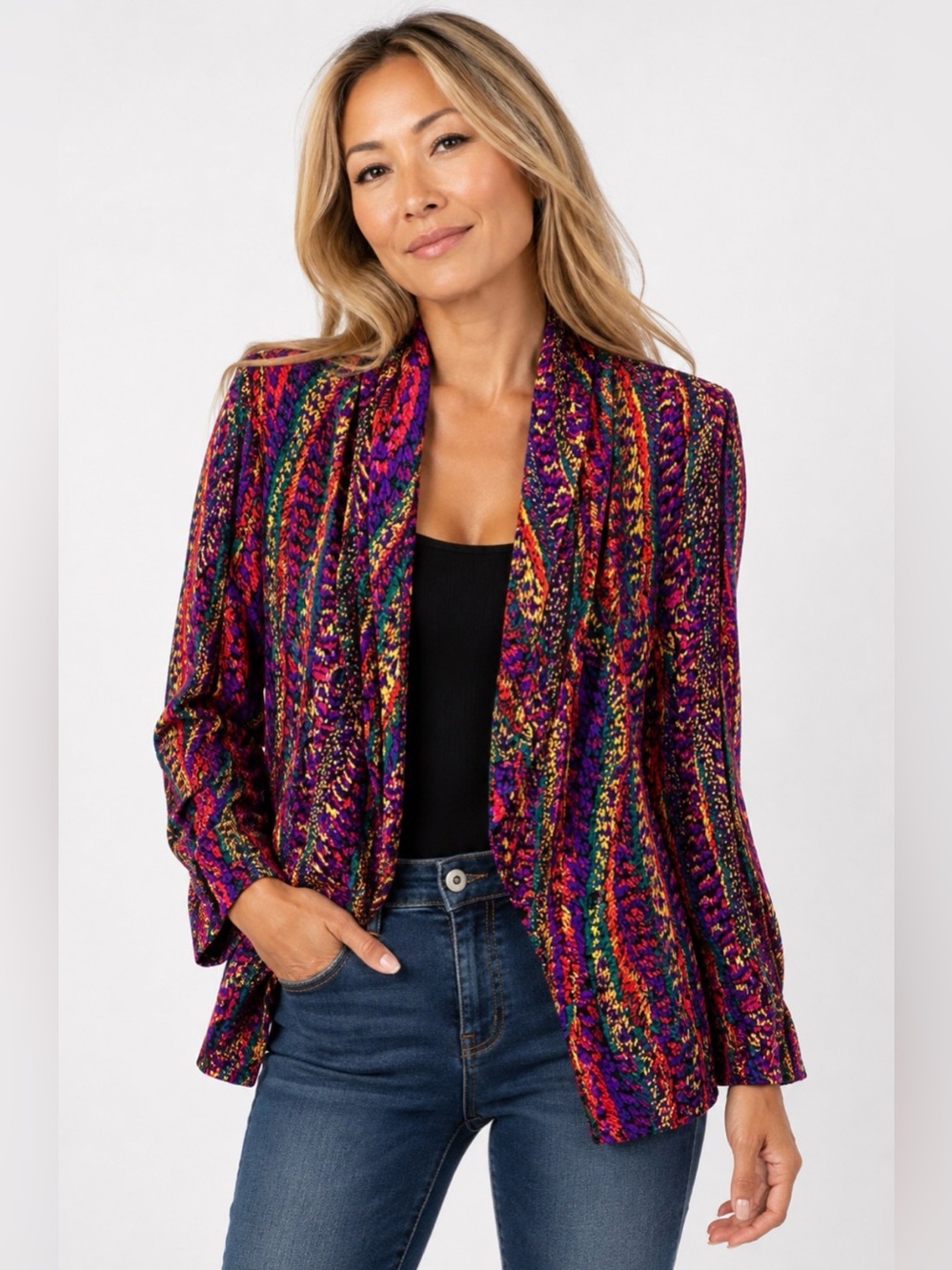 VTG multiple colored blouse